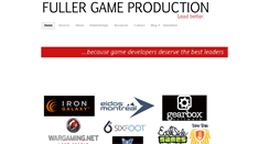 Desktop Screenshot of fullergameproduction.com